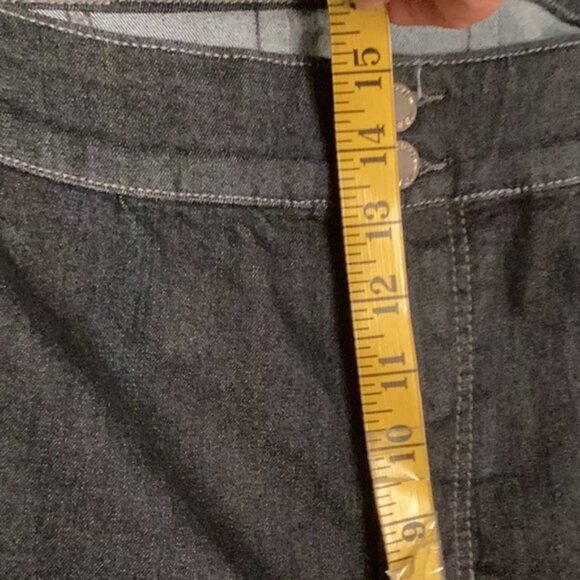 Dc Jeans Curvy Fit High Rise Wide Leg Dark Wash Jeans - Picture 8 of 10